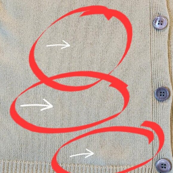 John Patrick pale green cardigan, "as is" - Picture 8 of 8